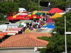  parasols des commerçants du marché